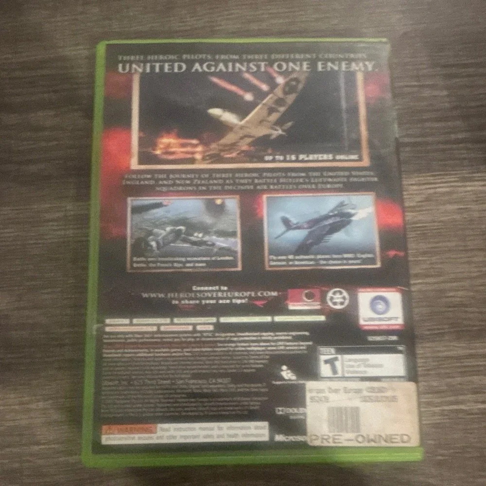 Ubisoft Heroes Over Europe Xbox 360 Shooter Flight Game T-Teen Xbox Live